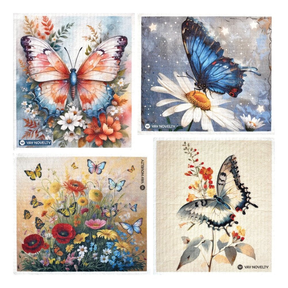 12-PK Eco-Friendly Swedish Dishcloths For Kitchen - Paper Towel Alternative